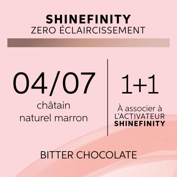 Coloration Gloss Shinefinity 04/07 Bitter Chocolate Wella 60ML – Image 2