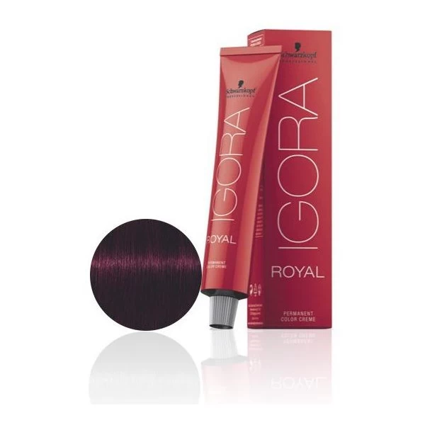 Schwarzkopf Coloration Igora Royal 4-99 Châtain Violet Rouge 60ML – Image 7