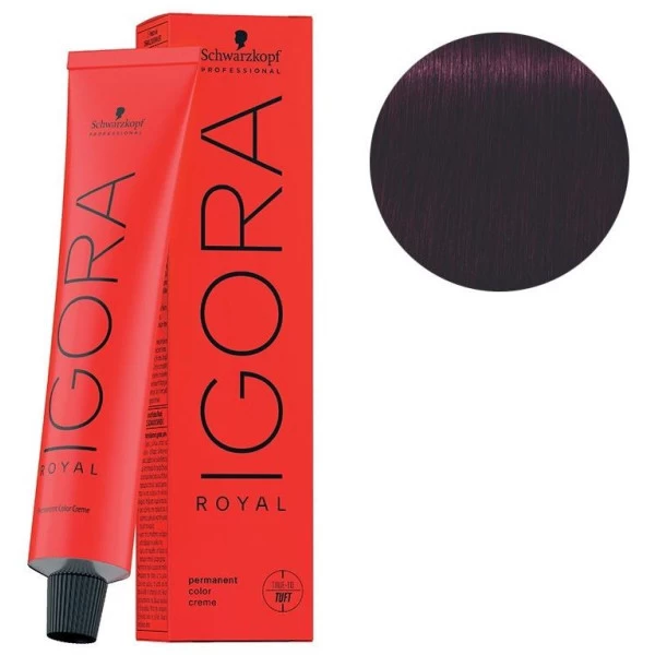 Schwarzkopf Coloration Igora Royal 4-99 Châtain Violet Rouge 60ML