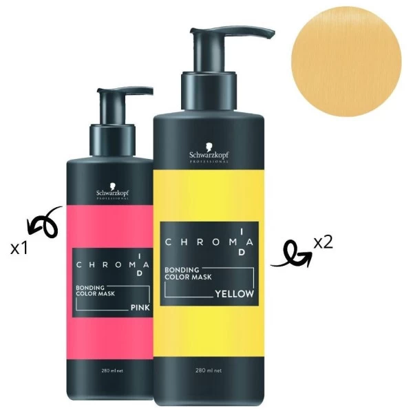 Masque Nourrissant Pigmenté Jaune Chroma ID SCHWARZKOPF 280ML – Image 5